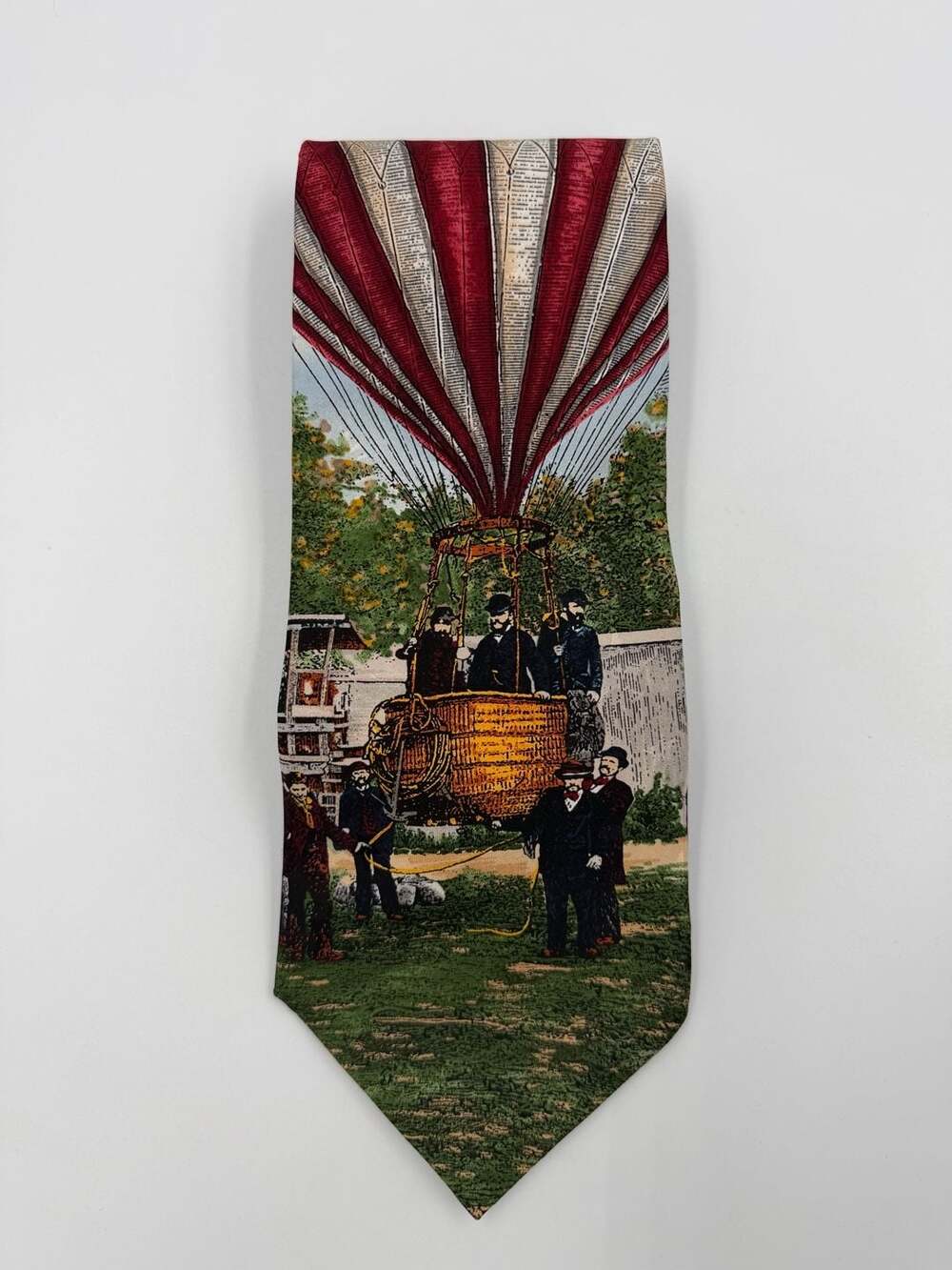 Tango by Max Raab  First Patriotic Flight Hot Air Balloon Silk Necktie